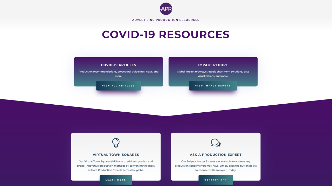 Dillon Shane Marketing Manager APR COVID Landing Page
