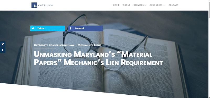 Legal Article Web Page Design by Dillon Shane